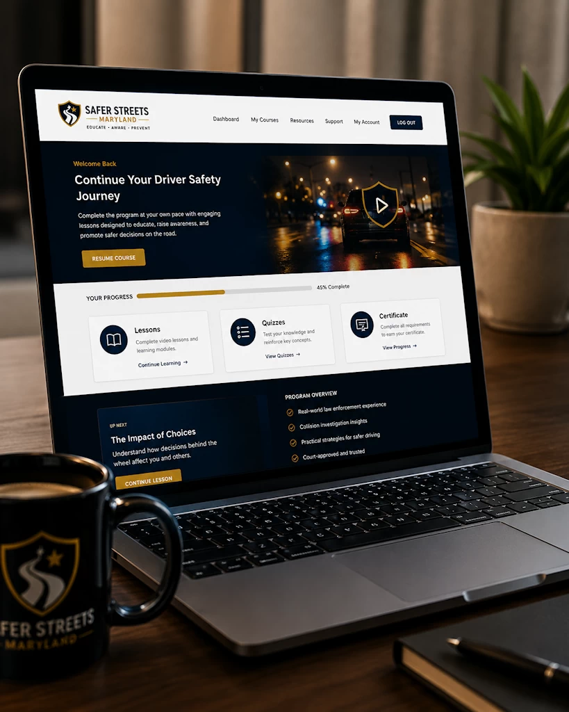 Online Safer Streets Maryland program